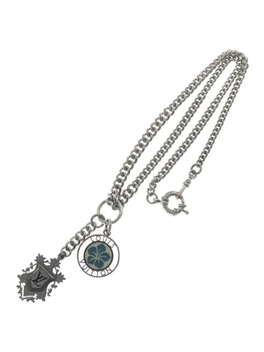 Louis Vuitton Pendentif Victoria Chain Pendant Silver